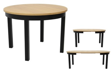 Okrągły Stół Rozkładany 110 cm Do Jadalni Salonu