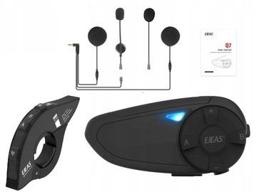 INTERKOM MOTOCYKL EJEAS Q7 7 OSÓB + PILOT EUC 2szt