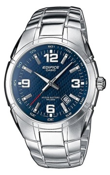 STALOWY KLASYCZNY NIEBIESKI WODOSZCZELNY ZEGAREK CASIO EDIFICE EF-125D-2A