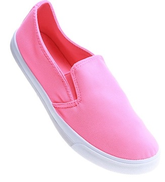 DAMSKIE TRAMPKI TENISÓWKI SLIP ON FUKSJA 13608 38