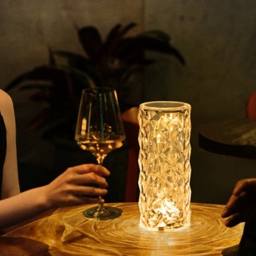 CRYSTAL NIGHT LAMP DIAMOND ROSE LED СЕНСОРНАЯ ЛАМПА DIAMOND + ПУЛЬТ ДИСТАНЦИОННОГО УПРАВЛЕНИЯ