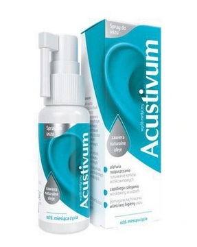 ACUSTIVUM spray do uszu USUWA WOSKOWINĘ naturalny