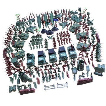 307-częściowy zestaw figurek żołnierzy 4 cm