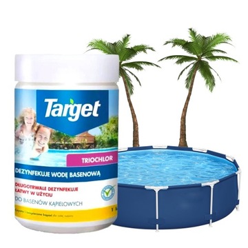 CHLOR TABLETKI DO BASENU DEZYNFEKCJA TARGET 1KG