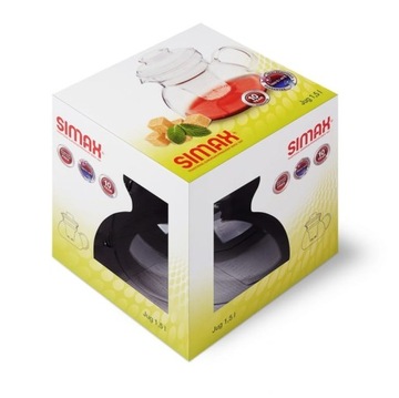 SIMAX КУВШИН ЭВА С ИНТЕНДЕРОМ 1 Л ТЕРМОСТОЙКИЙ