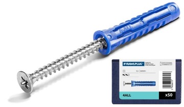 RAWLPLUG KOŁEK 4ALL FI 8x40mm WKRĘT 5x60mm 50szt