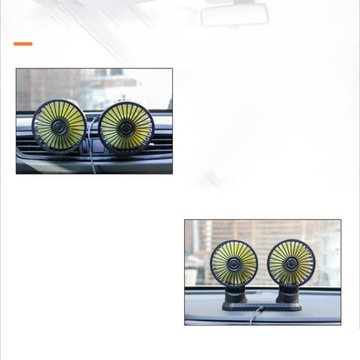 ДВОЙНОЙ АВТОМОБИЛЬНЫЙ ВЕНТИЛЯТОР - USB 5 В