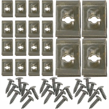 Fence Wire Clamps Self- Screws 100 Pairs