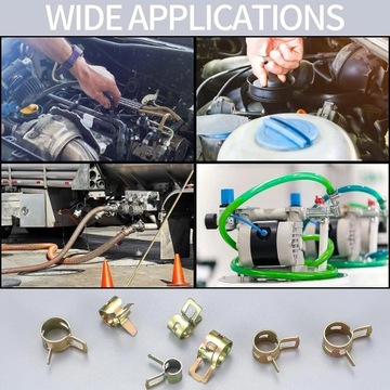 100SZT Opaski ZACISKOWE ŚLIMAKOWE metalowe SKRĘCANE cybanty OBEJMY 6-22mm