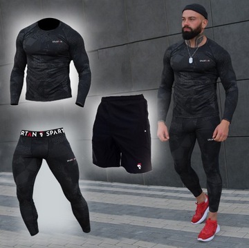 НИЖНЕЕ БЕЛЬЕ ОДЕЖДА НАряд ФУТБОЛКА БРЮКИ Термоактивная МУЖСКАЯ МОТОЦИКЛ МОТОР 3x