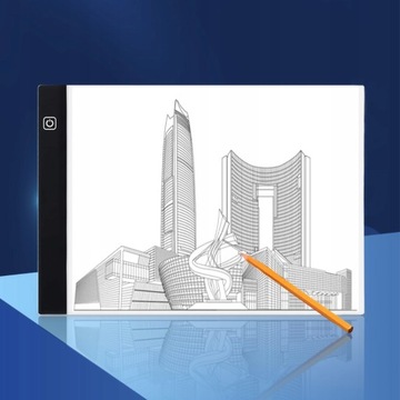 ДОСКА С ПОДСВЕТКОЙ LED ДОСКА ДЛЯ ЧИСЛЕНИЯ ЭСКИЗОВ Калька А4