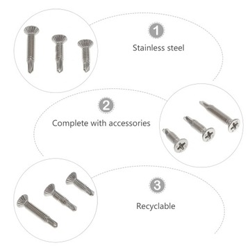 ВИНТЫ ИЗ НЕРЖАВЕЮЩЕЙ СТАЛИ, СВЕРЛА С СВИНЦЕМ ПО МЕТАЛЛУ