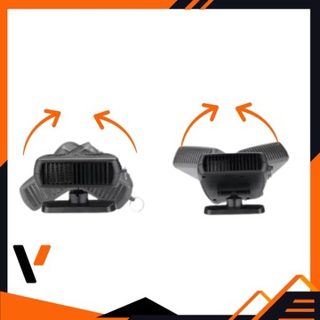 NAGRZEWNICA SAMOCHODOWA FARELKA DMUCHAWA NA SZYBE DO AUTA GRZEJNIK 12V 150W