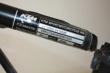 РАМА KTM ADVENTURE 1190 13-16 С ДОКУМЕНТАМИ 2014