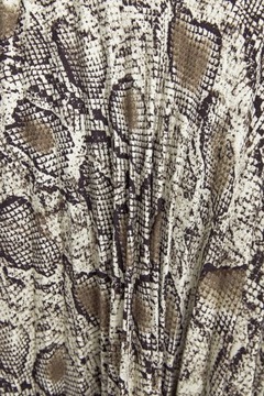 ZARA - plisowana spódnica w wężowy print - L