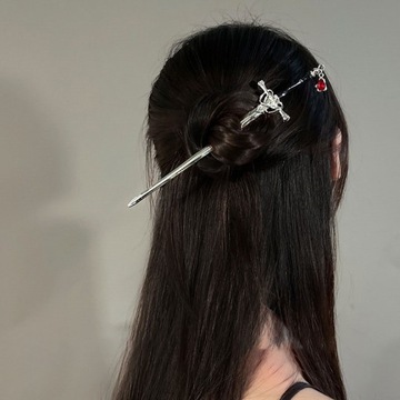 DIY прическа дизайн заколки для волос аксессуары для головных уборов женский металлический меч