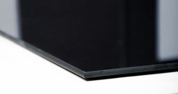 Стекло закаленное для камина 100х50 см ЧЕРНОЕ