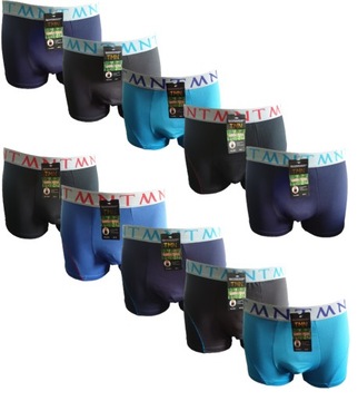 10 BOKSERKI MĘSKIE BAMBUSOWE ANTYBAKTERYJNE TMN2XL