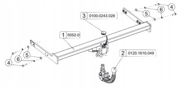 ODEPÍNACÍ AUTOMAT ZAŘÍZENÍ(HÁK) TÁŽNÝ VW GOLF7 VII 3+5D