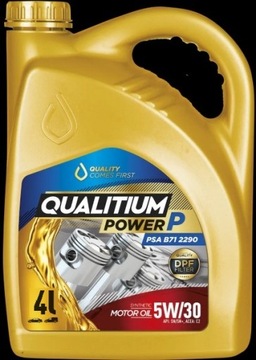 OLEJ SYNTETYCZNY 5W30 QUALITIUM POWER P C2 4L SN/SN, C2, PSA B