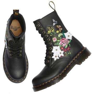 DR. MARTENS 1490 BLOOM BLACK NAPPA r. 6(39)