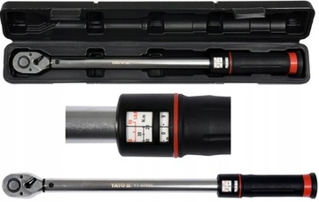 ДИНАМОМЕТРИЧЕСКИЙ КЛЮЧ YATO 1/2 КОМПЛЕКТ YATO 20-220 Нм, CrMo42 В КОРПУСЕ