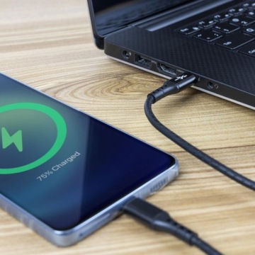 Прочный кабель USB-C 1 м USB-C Type-C TypeC 100 см черный