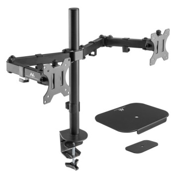 Nastavitelný stolní držák pro 2 monitory 17-32'', silný, 16 kg podložka