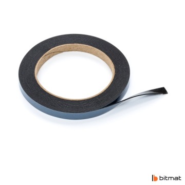 Лента BITMAT ДВУХСТОРОННЯЯ 0,8мм х 9мм х 5м монтаж прочный клей долговечный