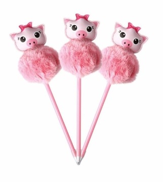 Długopis Fantazyjny Pompon 1.0mm Świnki
