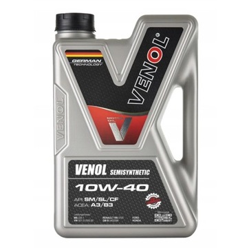 VENOL Полусинтетическое активное масло 10W-40 4л