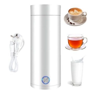 400 ML Přenosný Cestovní Mini Topný Hrnek, Cestovní Rychlovarná Konvice