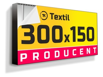 Kaseton reklamowy LED TEXTIL 300x150cm