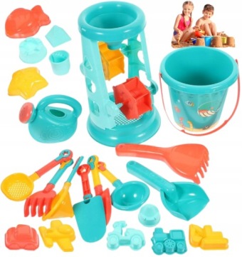 ИГРУШКИ ДЛЯ ПЕСКА, ВОДЫ, ФОРМЫ, ВЕДРО, ЛОПАТА, БАНКА ДЛЯ ВОДЫ, НАБОР XXL