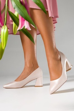 ЖЕНСКИЕ ТУФЛИ НА ВЫСОКОМ КАБЛУКЕ, ЛЕГКИЕ ЭЛЕГАНТНЫЕ ЖЕМЧУЖНЫЕ ТУФЛИ, размер 37