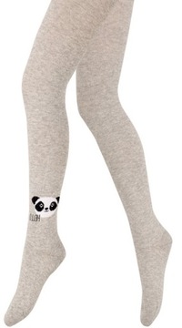 Rajstopy Wola Tights bawełna 128-134 szare PANDA