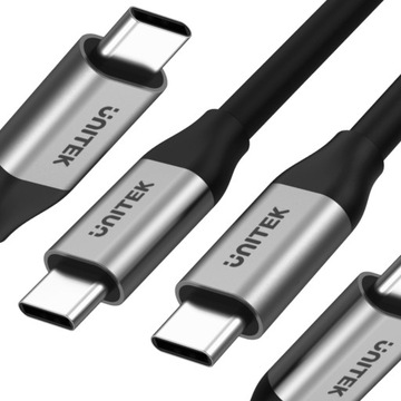 Przewód USB-C na USB-C 10Gbps 4K 60Hz 20V/5A 100W