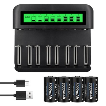 Akumulator niklowo-metalowo-wodorkowy (NiMH) D (R20) 8000 mAh 4 szt.