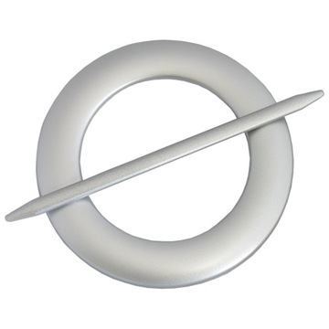 KLAMRA DO FIRAN ZASŁON SPINKA klamry koło srebrne