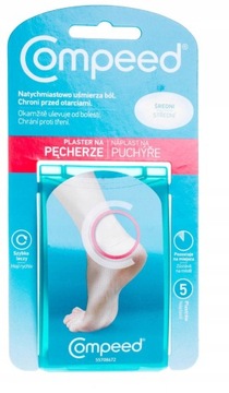Compeed plastry na pęcherze, średnie, 5 plastrów