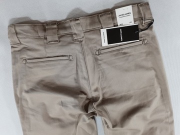 JACK JONES spodnie pablo beżowe regular fit W32L34 84cm