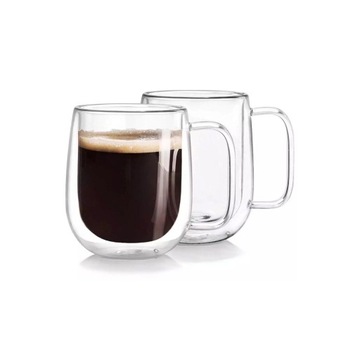 Kubki termiczne 350 ml komplet podwójne dno 544 9