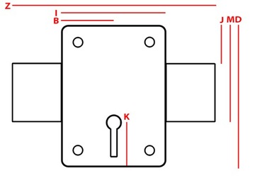 3 ЗАМКА JANIA С СИСТЕМОЙ ЗАМКА TYTAN T-3 С 1 КЛЮЧОМ