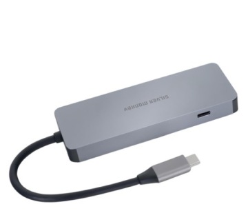 Адаптер Silver Monkey USB-C - HDMI, 3xUSB, USB-C, PD 100 Вт