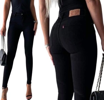 Spodnie jeans M.Sara LIFE'S jeansy damskie ala Leviski czarne różne rozm.