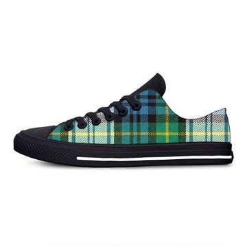 Espadryle Gorący Gordon Tartan Plaid szkocki Stewa