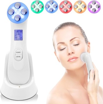 Ультразвуковой массажер для лица EMS Радиомезотерапия 6в1