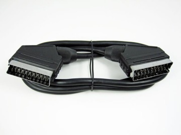 przewód kabel wtyk euro scart pełny 21 pin 3,0m