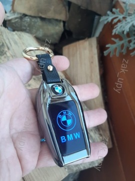 Элегантный брелок BMW - светодиодная зажигалка с ЖК-дисплеем