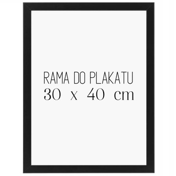 CZARNA MATOWA RAMKA 30 X 40 OPRAWA PLAKATÓW OBRAZY PLAKATY ZDJĘCIA A3 IKЕА